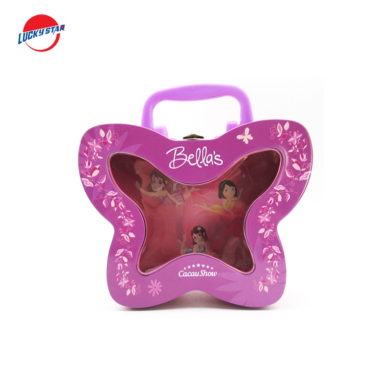 butterfly shaped tin box